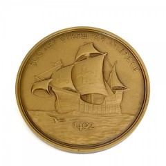 Медаль"500 лет открытия Америки. Колумб"